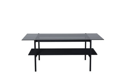 Von Staf Sofatisch aus Stahl und Rauchglas in Schwarz