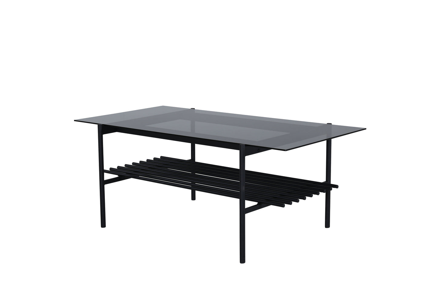 Von Staf Sofatisch aus Stahl und Rauchglas in Schwarz