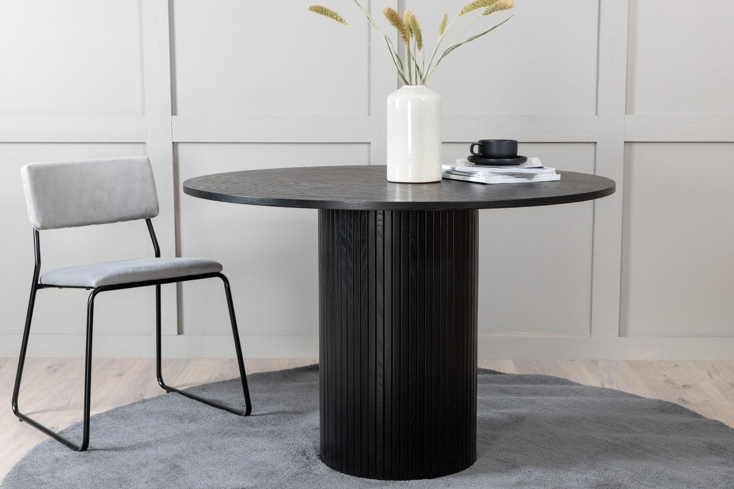Esstisch Bianca in Schwarz, Ø 115cm