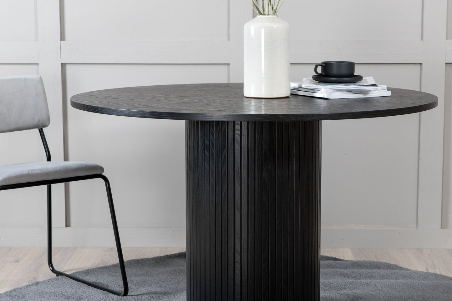 Esstisch Bianca in Schwarz, Ø 115cm