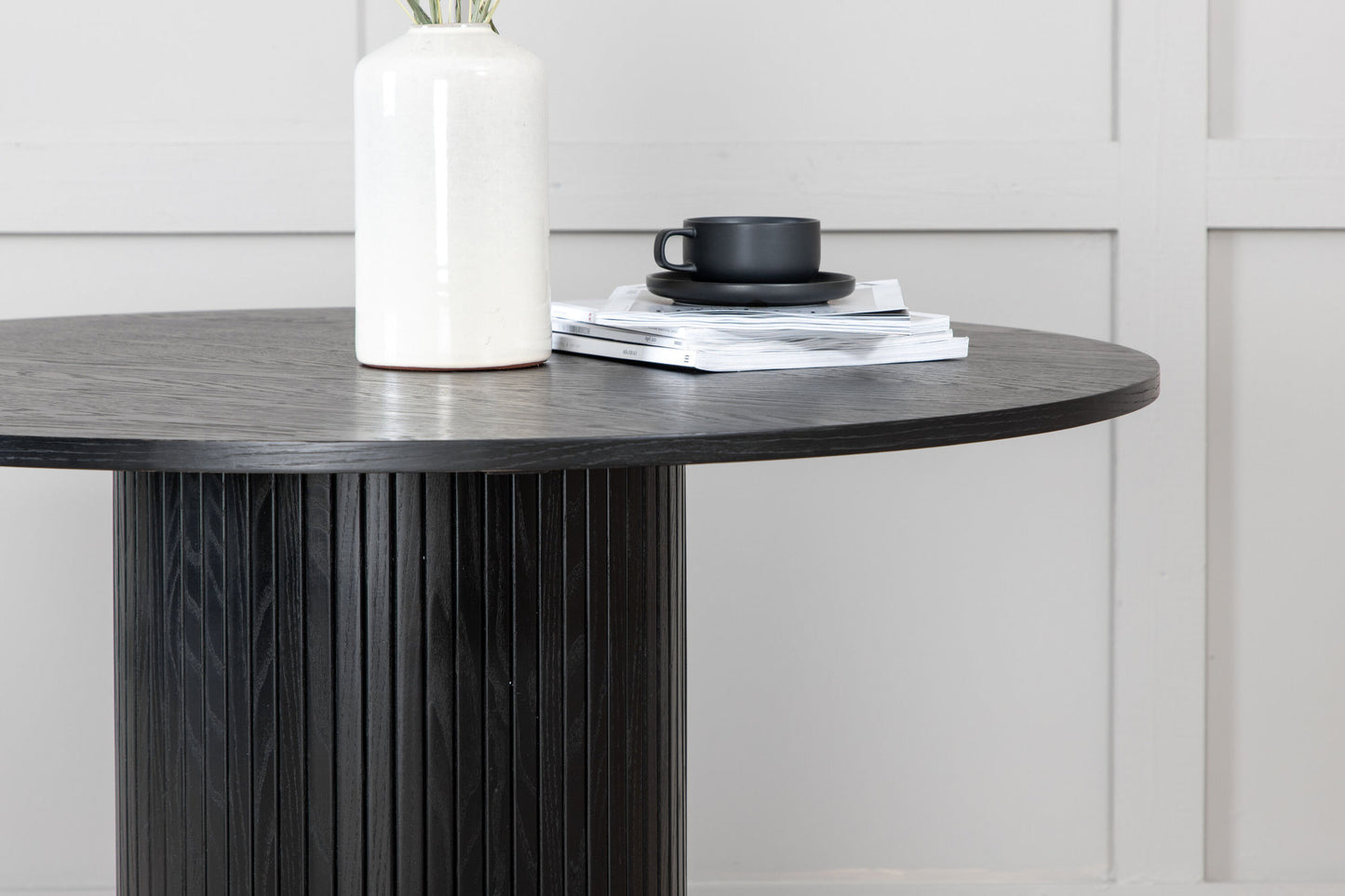 Esstisch Bianca in Schwarz, Ø 115cm