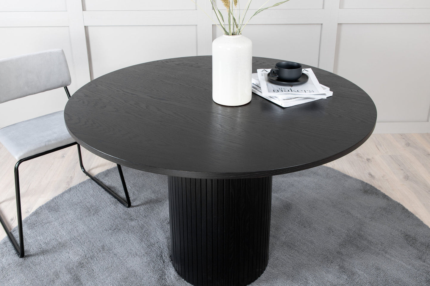 Esstisch Bianca in Schwarz, Ø 115cm