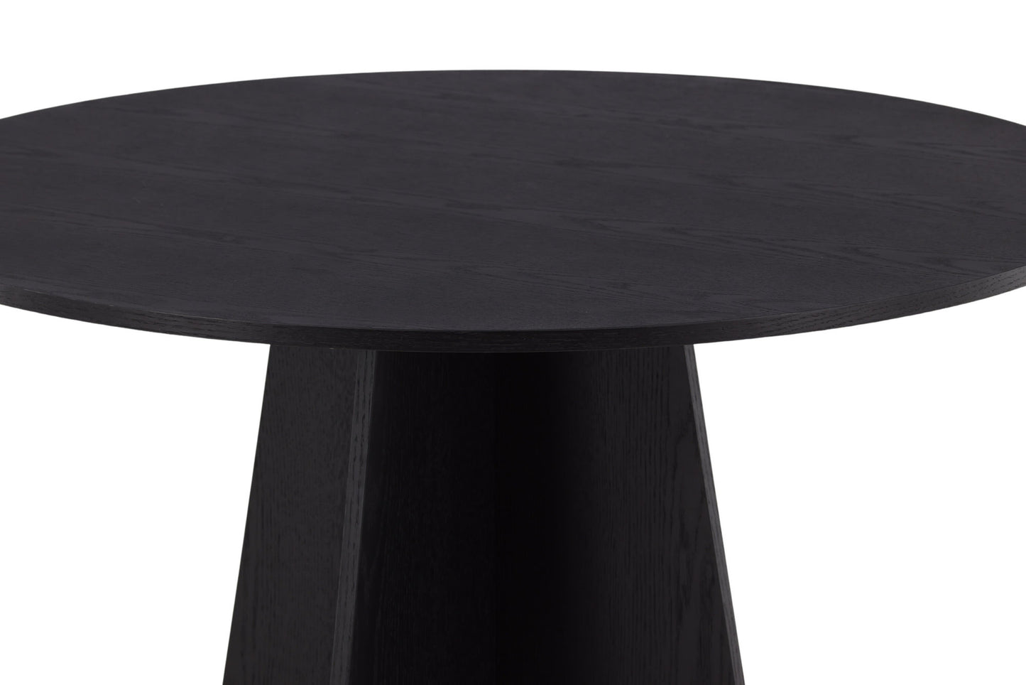 Bootcut Esstisch in Schwarz, Ø 110cm