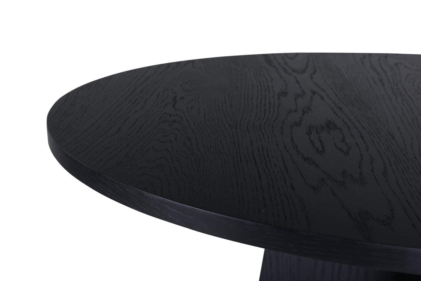 Bootcut Esstisch in Schwarz, Ø 110cm
