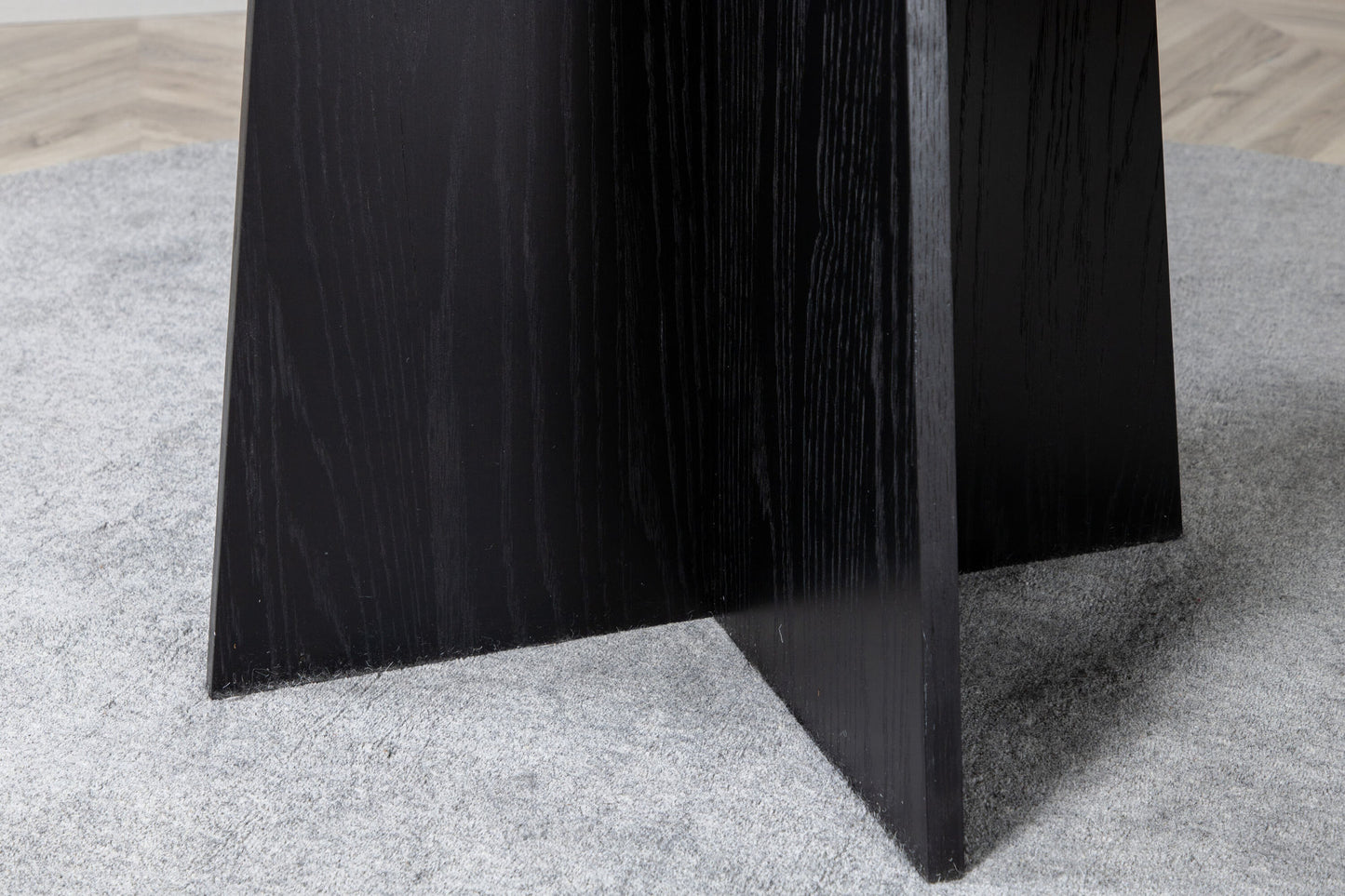 Bootcut Esstisch in Schwarz, Ø 110cm