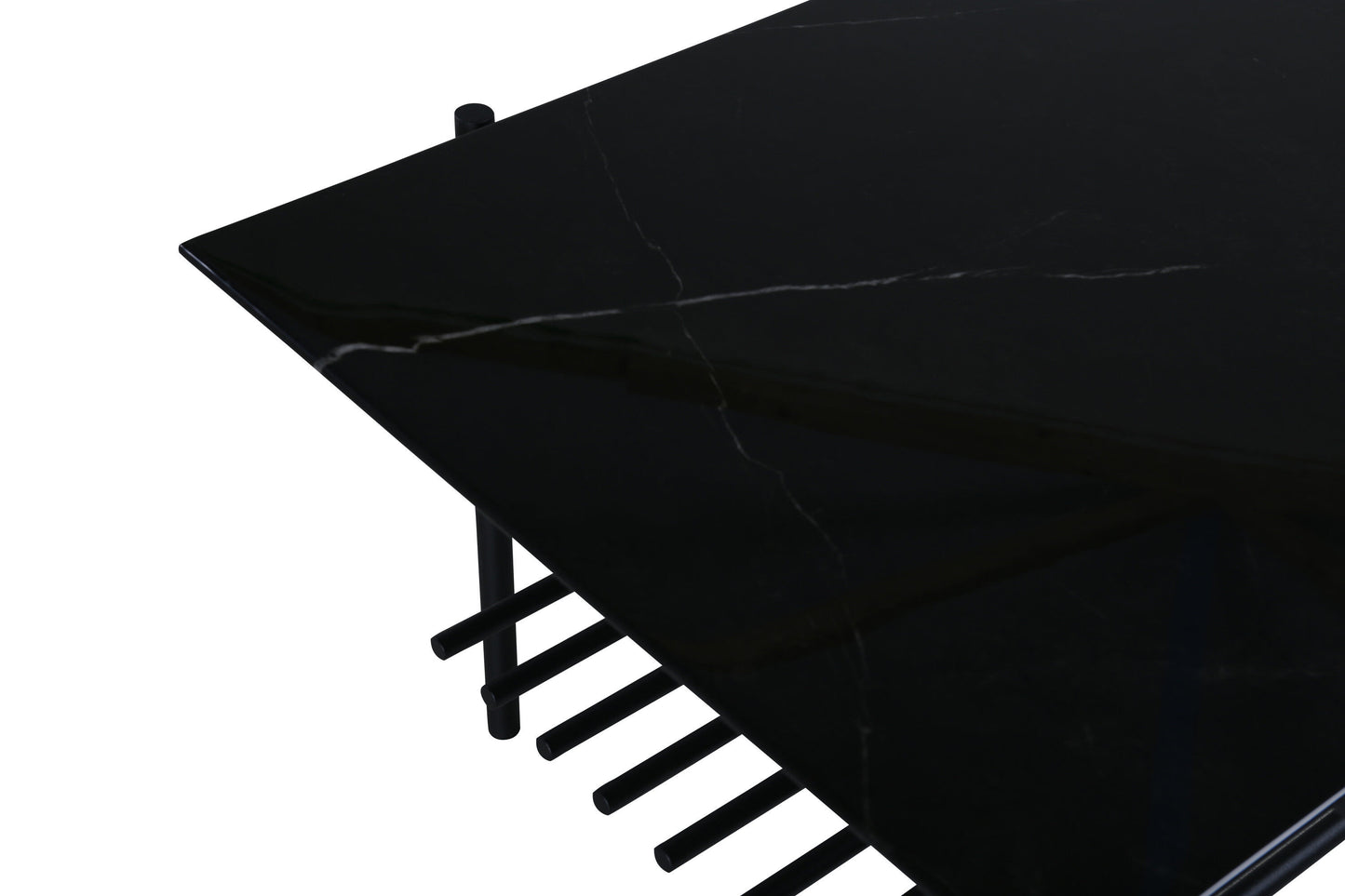 Von Staf Sofatisch aus Stahl und Glas in Schwarz