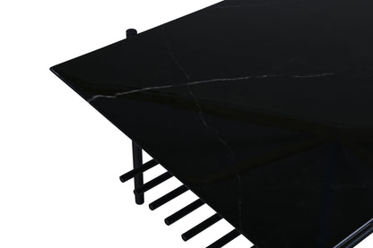 Von Staf Sofatisch aus Stahl und Glas in Schwarz