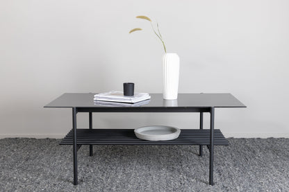 Von Staf Sofatisch aus Stahl und Glas in Schwarz