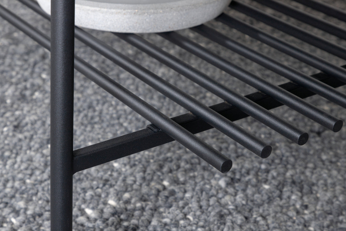 Von Staf Sofatisch aus Stahl und Glas in Schwarz