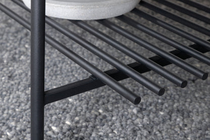 Von Staf Sofatisch aus Stahl und Glas in Schwarz