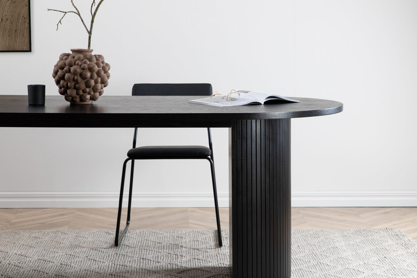 Esstisch Bianca in Schwarz, 200cm