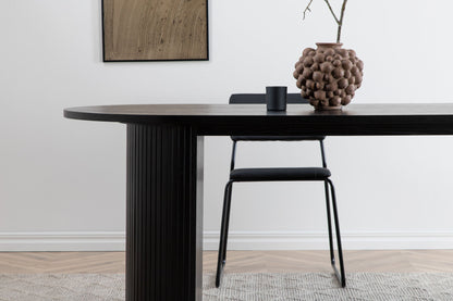 Esstisch Bianca in Schwarz, 200cm