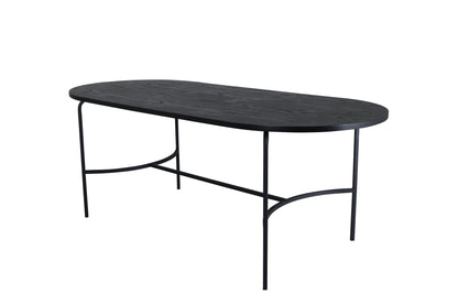 Skate Esstisch in Schwarz, 200 cm