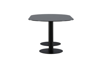 Pillan Esstisch in Schwarz/Marmoroptik, 180cm