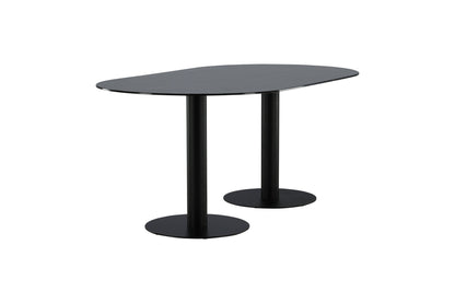 Pillan Esstisch in Schwarz/Marmoroptik, 180cm
