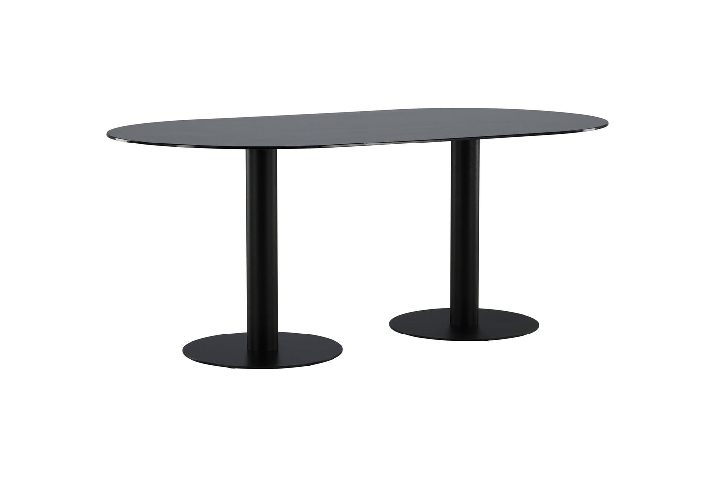 Pillan Esstisch in Schwarz/Marmoroptik, 180cm