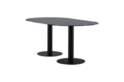Pillan Esstisch in Schwarz/Marmoroptik, 180cm