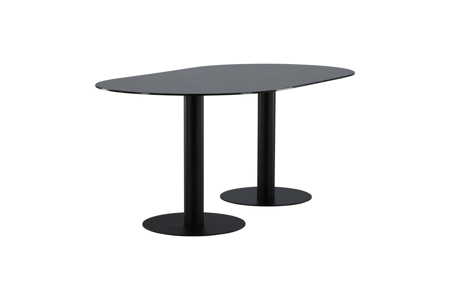 Pillan Esstisch in Schwarz/Marmoroptik, 180cm