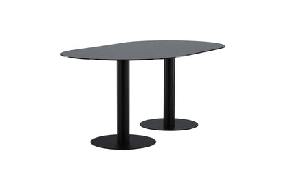 Pillan Esstisch in Schwarz/Marmoroptik, 180cm