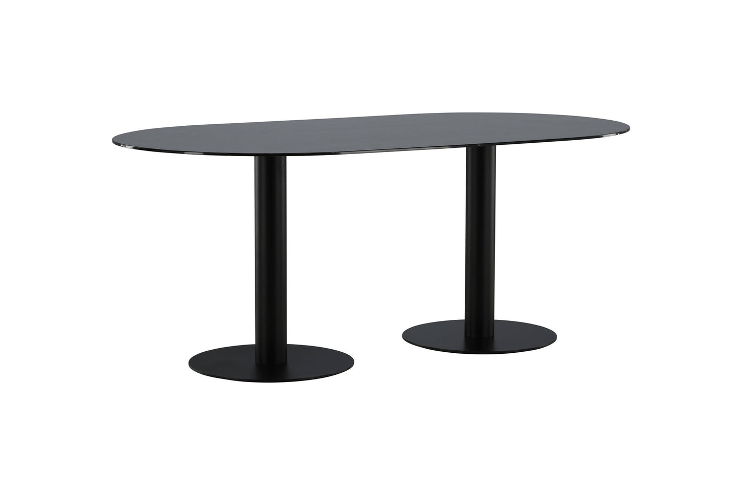 Pillan Esstisch in Schwarz/Marmoroptik, 180cm