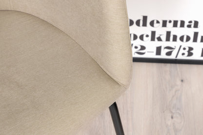 Berit Esstimmerstuhl, Beige Leinenoptik