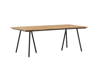 Chan Esstisch in Braun/Schwarz, 200cm