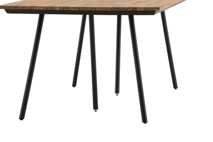 Chan Esstisch in Braun/Schwarz, 200cm