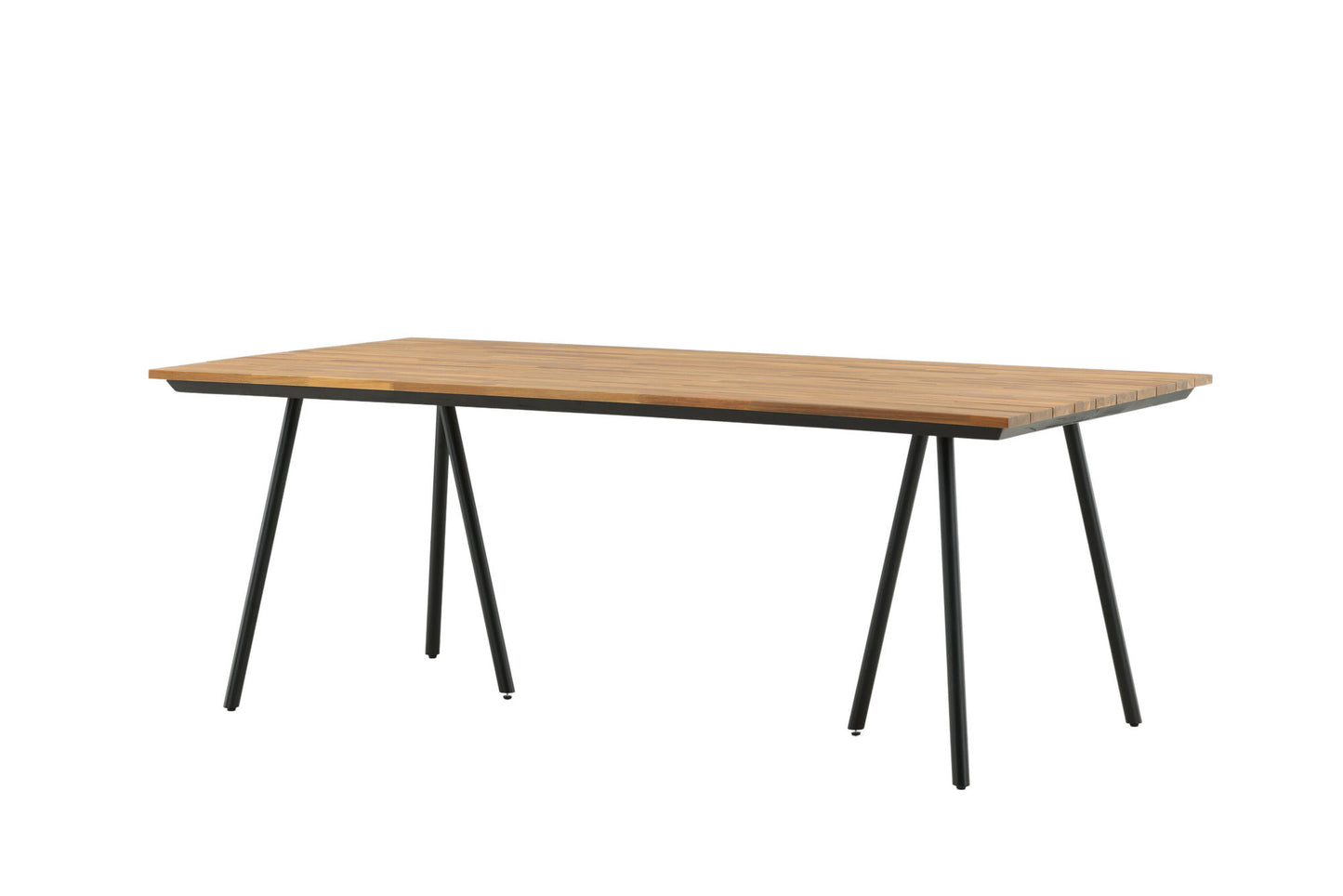 Chan Esstisch in Braun/Schwarz, 200cm
