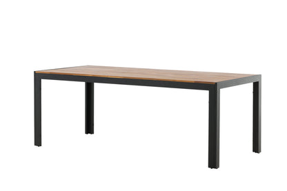 Bois Esstisch in Braun/Schwarz, 205cm