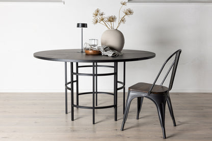 Copenhagen Esstisch in Schwarz, Ø 140cm