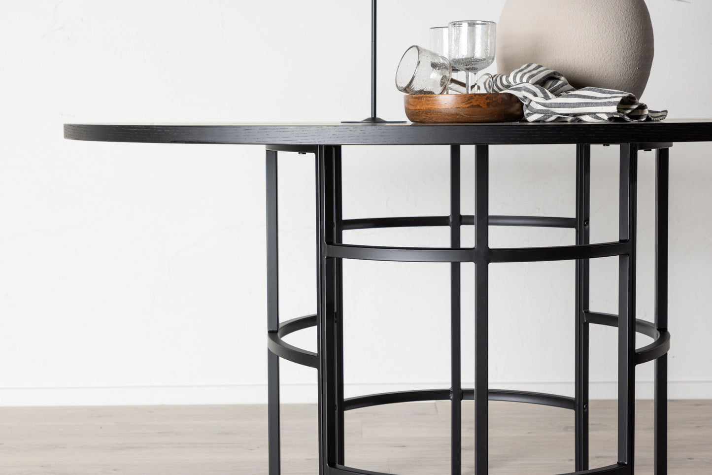 Copenhagen Esstisch in Schwarz, Ø 140cm