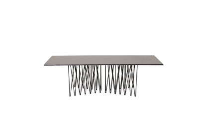 Stone Sofatisch aus Stahl in Schwarz