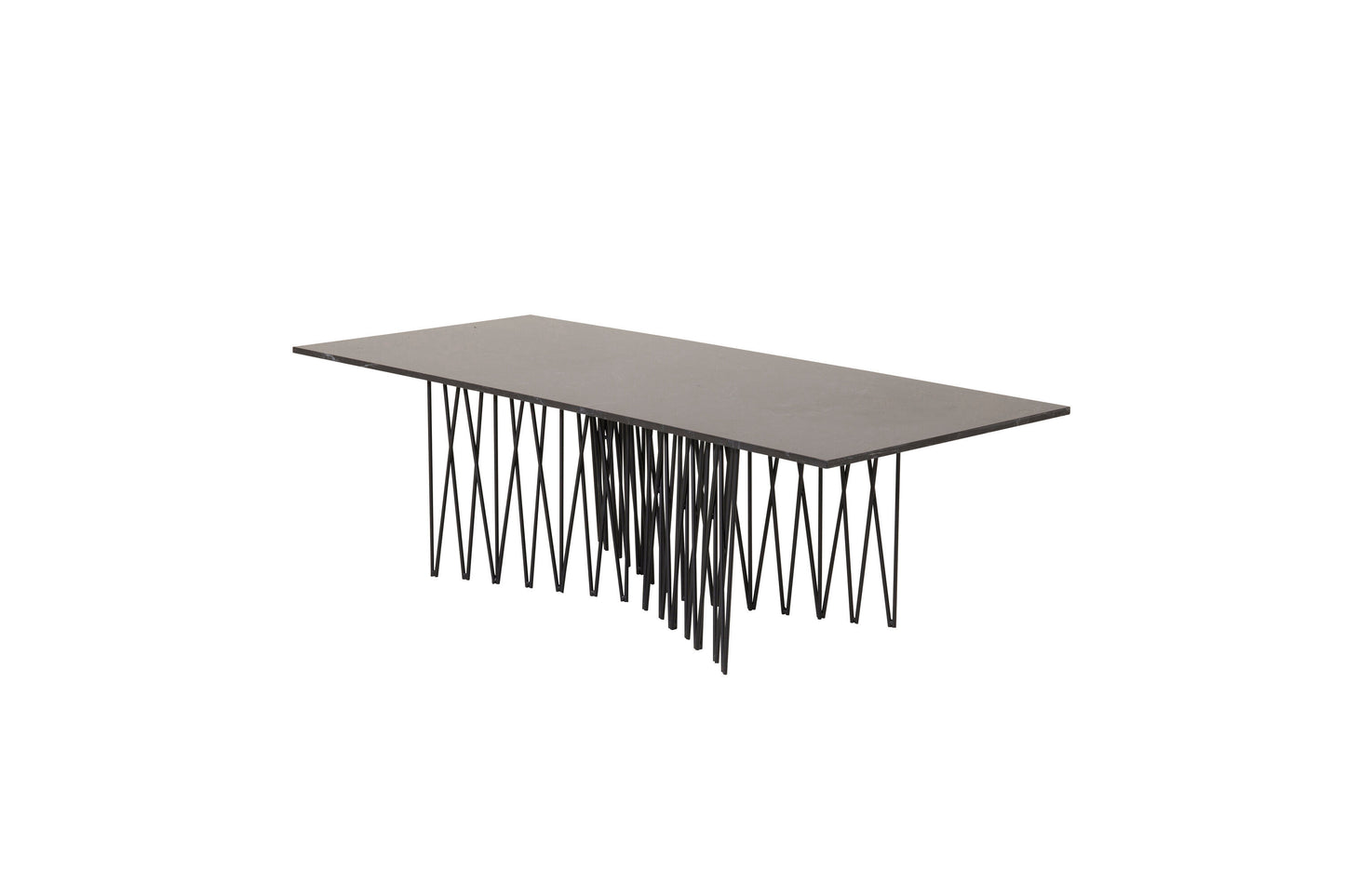 Stone Sofatisch aus Stahl in Schwarz