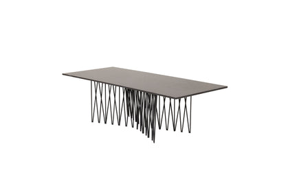 Stone Sofatisch aus Stahl in Schwarz