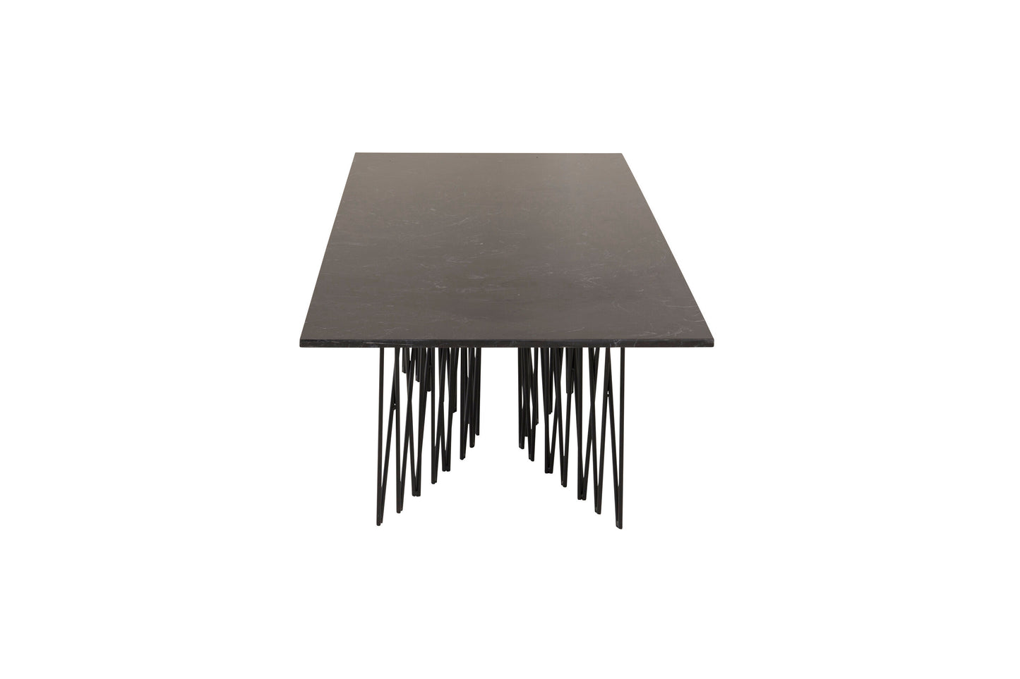 Stone Sofatisch aus Stahl in Schwarz