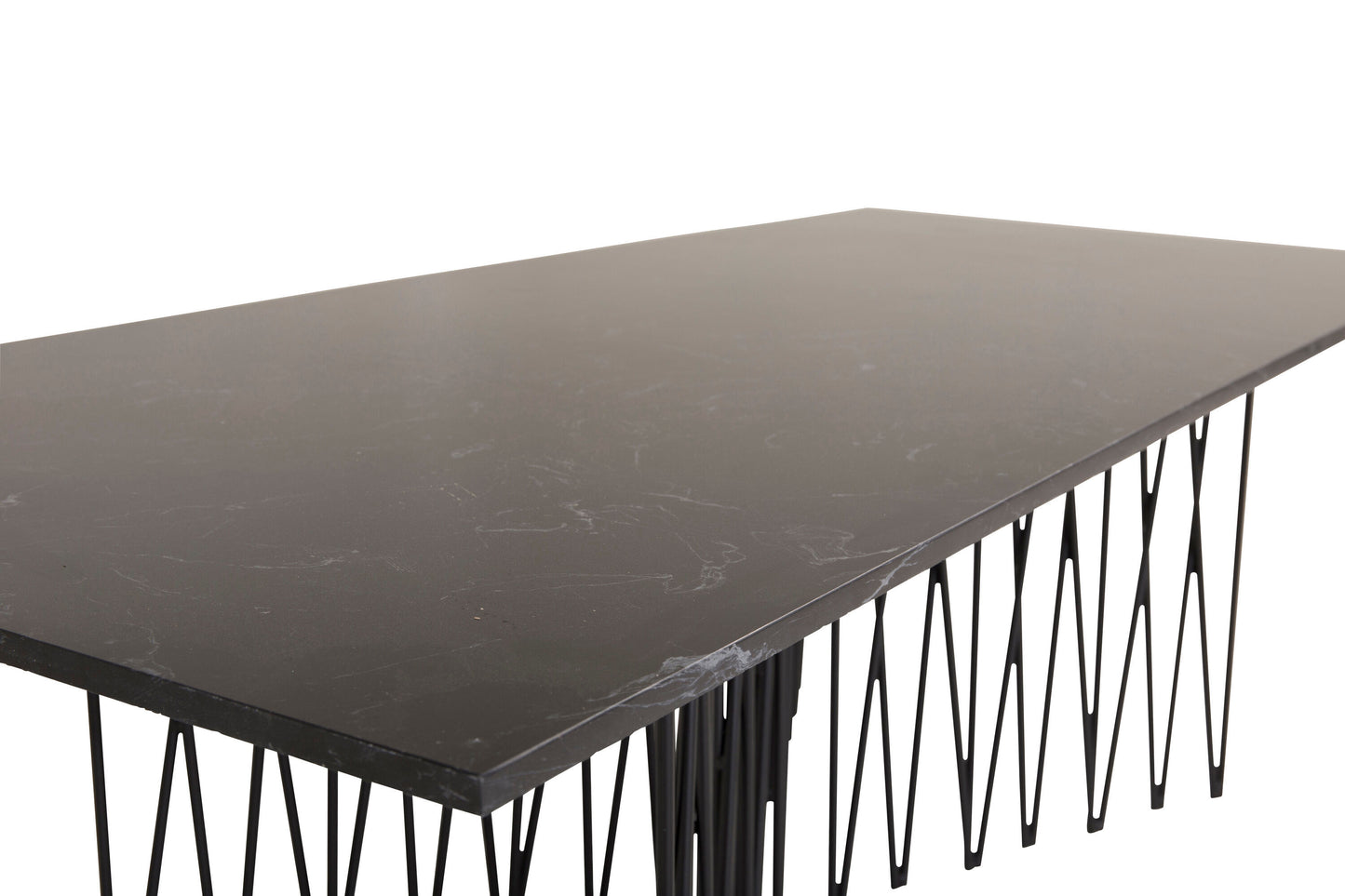 Stone Sofatisch aus Stahl in Schwarz