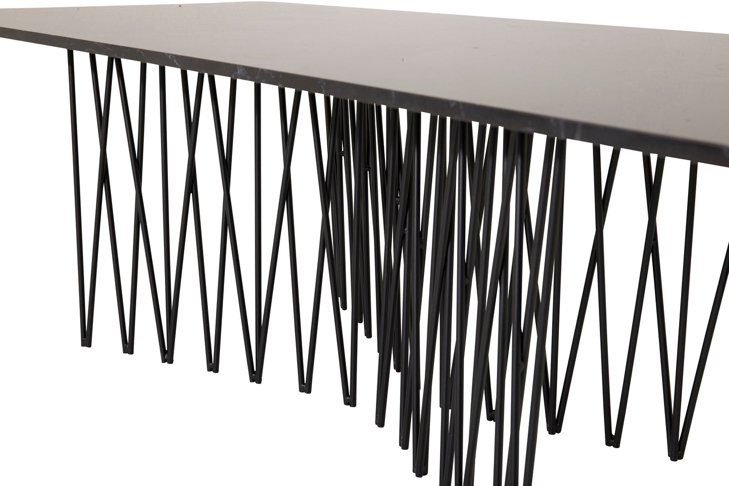 Stone Sofatisch aus Stahl in Schwarz