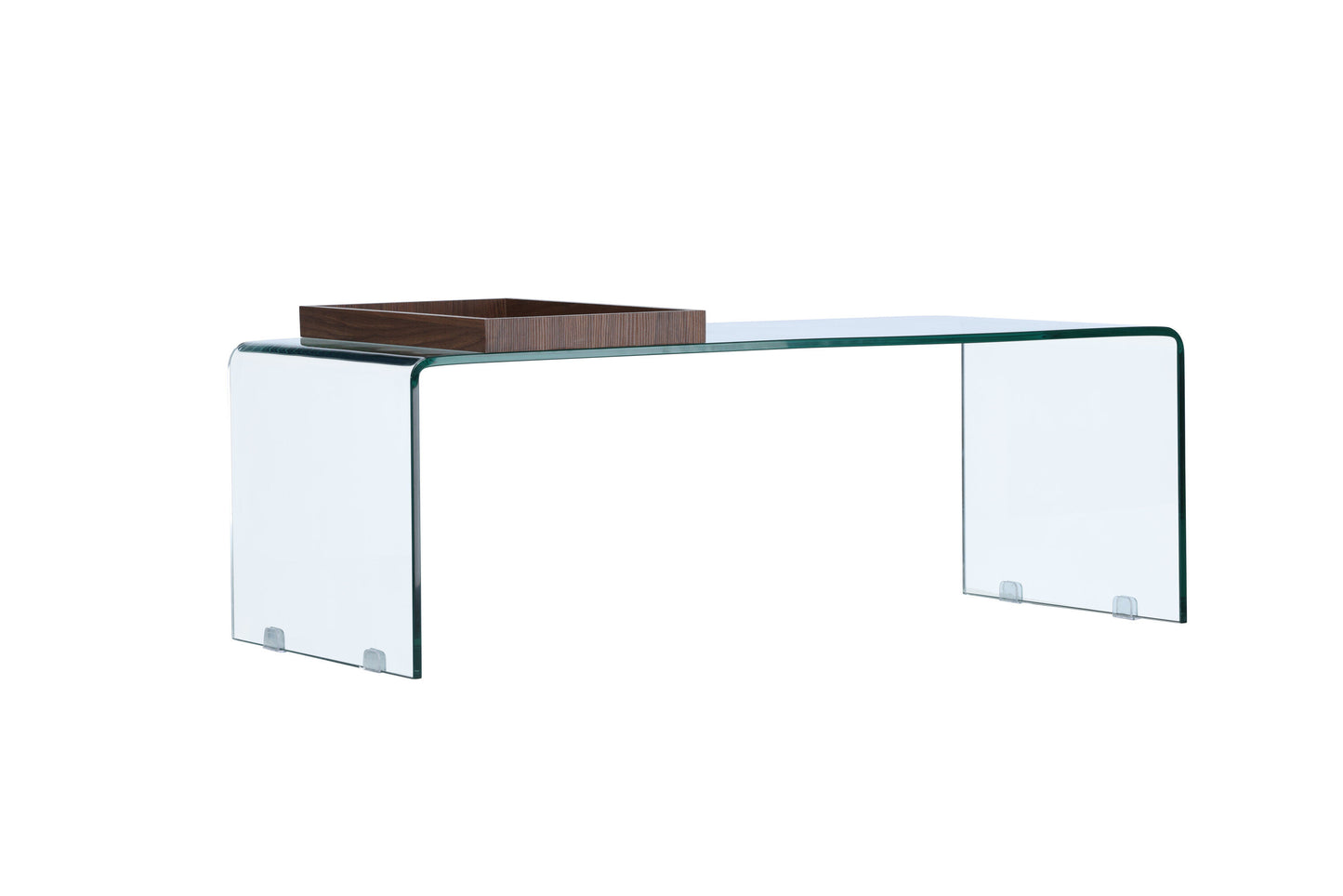Telemark Couchtisch aus Glas mit Tablett