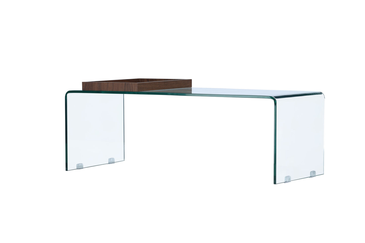 Telemark Couchtisch aus Glas mit Tablett