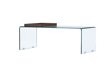Telemark Couchtisch aus Glas mit Tablett