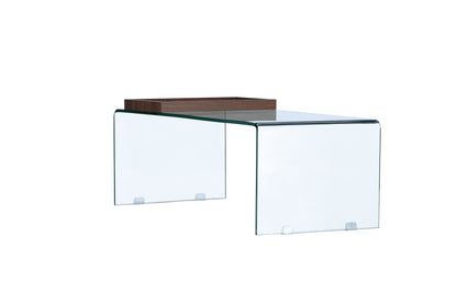 Telemark Couchtisch aus Glas mit Tablett