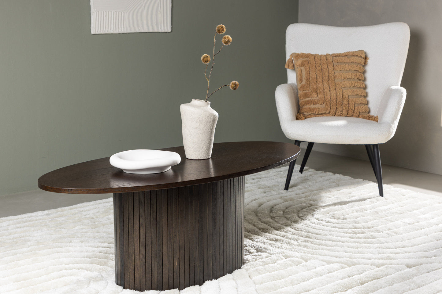 Bianca Couchtisch aus MDF in Dunkelbraun