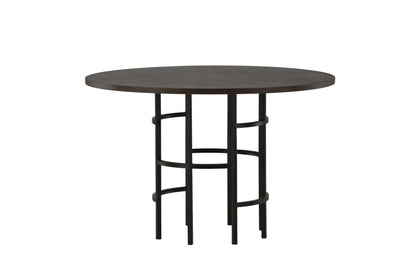 Copenhagen Esstisch in Dunkelbraun/Schwarz, Ø115cm
