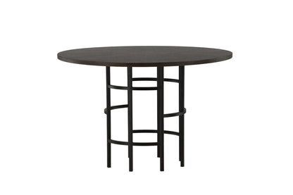 Copenhagen Esstisch in Dunkelbraun/Schwarz, Ø115cm