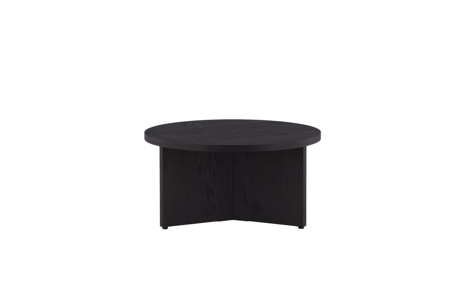 Runder Couchtisch Saltö in Schwarz, Ø85cm