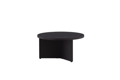Runder Couchtisch Saltö in Schwarz, Ø85cm