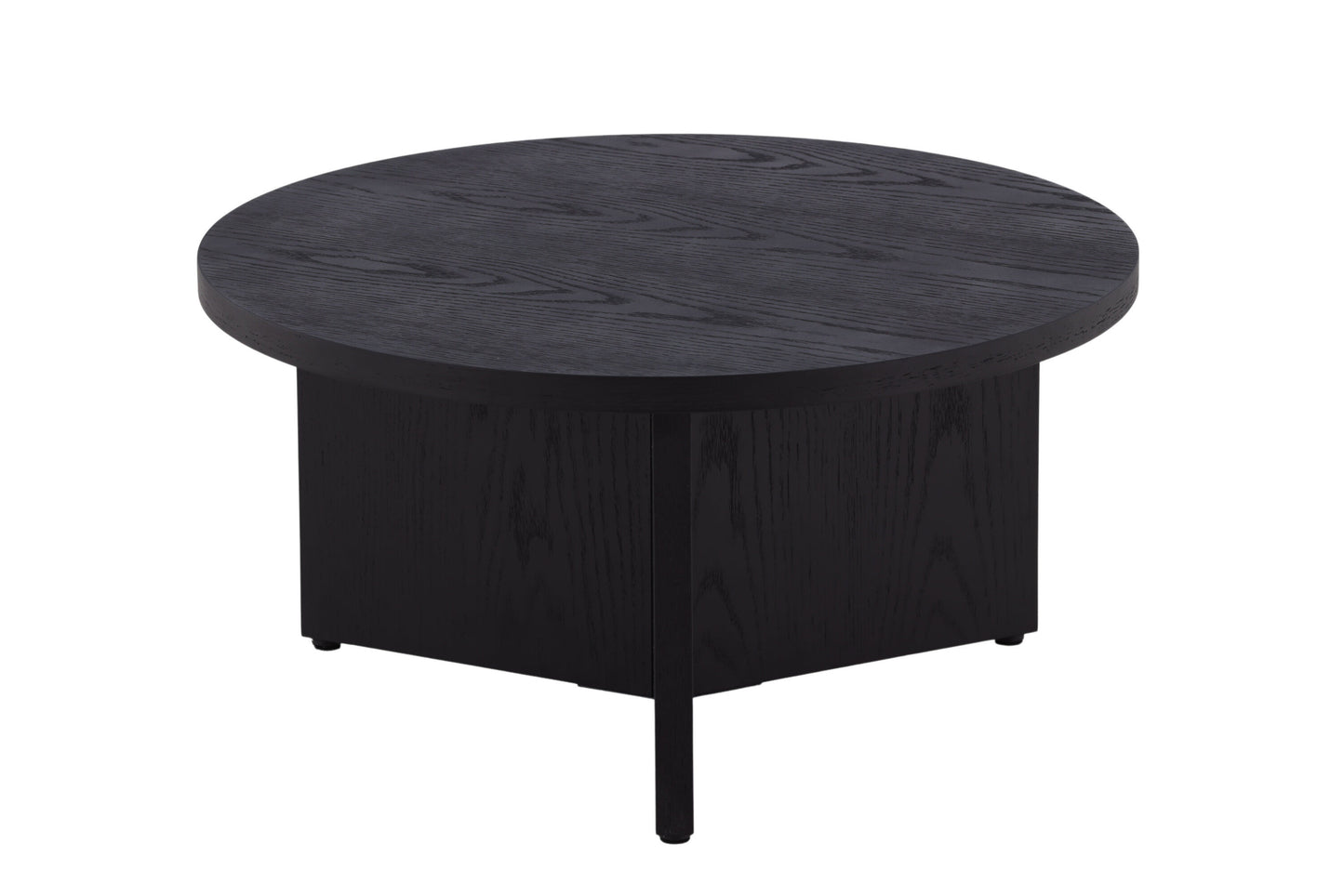 Runder Couchtisch Saltö in Schwarz, Ø85cm