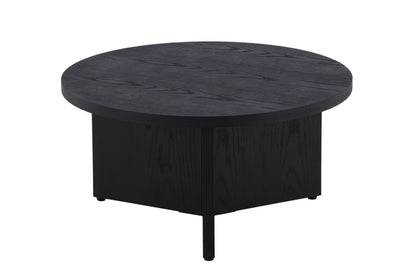 Runder Couchtisch Saltö in Schwarz, Ø85cm