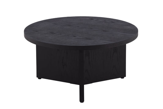 Runder Couchtisch Saltö in Schwarz, Ø85cm