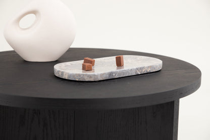 Runder Couchtisch Saltö in Schwarz, Ø85cm